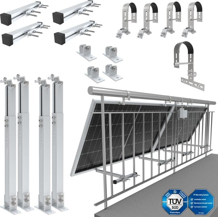 Nuasol Balkongeländerhalterung (Solaranlage Montagematerial)