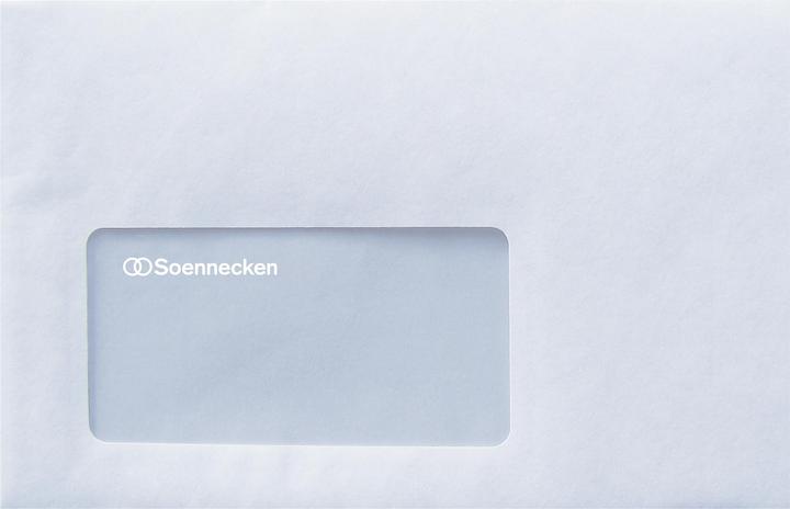 Actual product image Soennecken Envelope Format of envelope: DIN C6 Dimensions: 162 x 114 mm (W x H) (162 x 114 mm, 1000 x)
