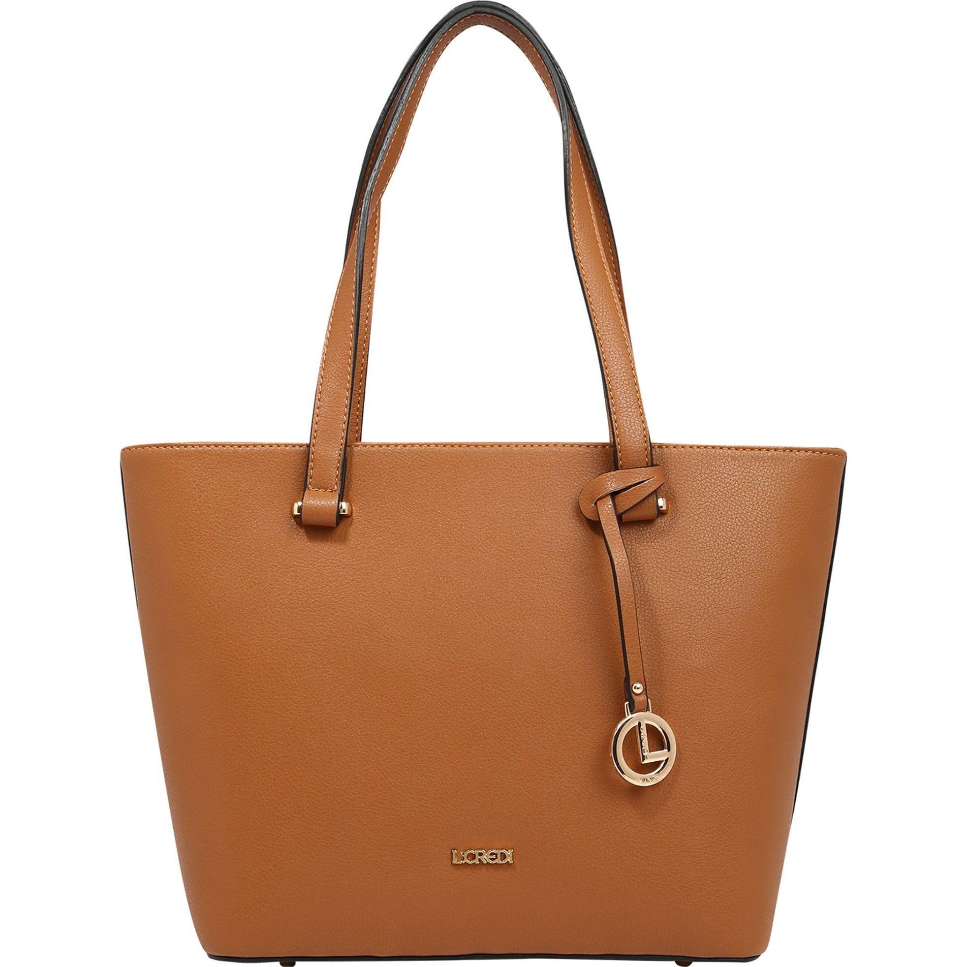 L.Credi, Tasche, Filippa Shopper Tasche 35 cm, Braun, (10 l)