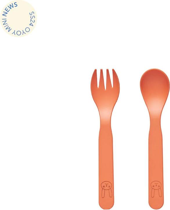 Actual product image OYOY Mini Pullo apricot children's cutlery set