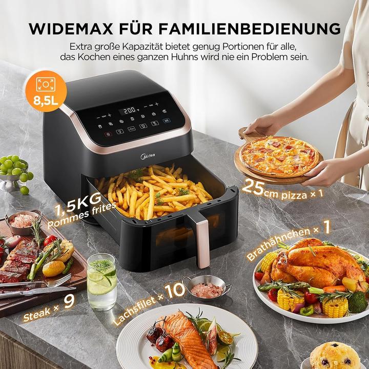 Produktbild Midea Air fryer 8 in 1 frying roasting baking reheating dehydrating
