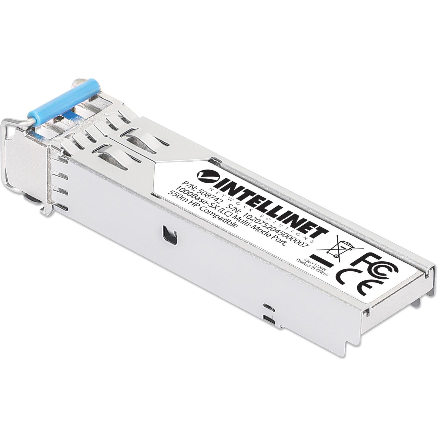 Thumbnail - Intellinet Gigabit SFP Mini-GBIC Transceiver für LWL-Kabel, Transceiver, Silber