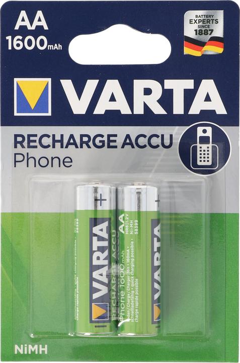 Varta Recharge Accu Phone (2 pz., AA, 1600 mAh)
