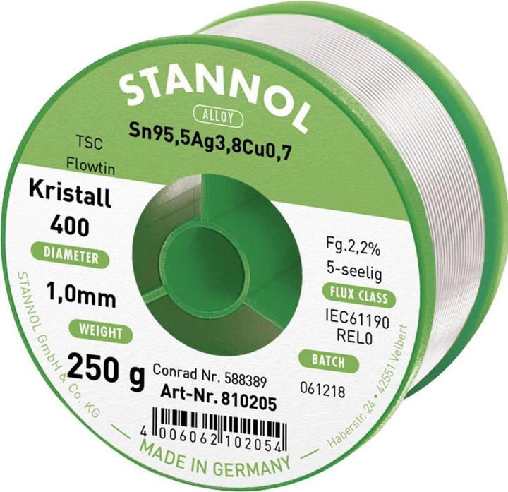 Produktbild Stannol Lötzinn, bleifrei Spule Flowti (Lötzinn)