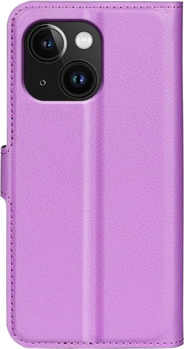 Produktbild Cover-Discount iPhone 15 Plus - Leder Etui Hülle violett (Apple iPhone 15 Plus)