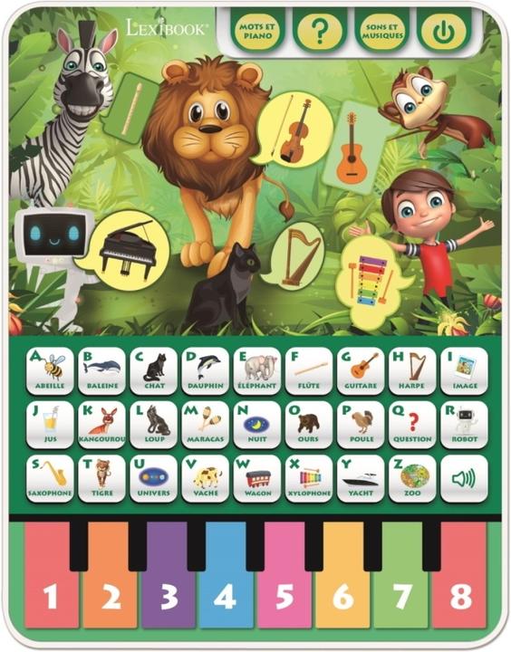 Actual product image Lexibook Learning tablet - educational tablet, talking alphabet, musical piano, discover animals and music FR (French)