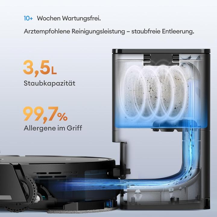 Produktbild Ultenic Staubsauger- und Wischroboter mit LiDAR-Navigation (10000 Pa, Wischtuch)