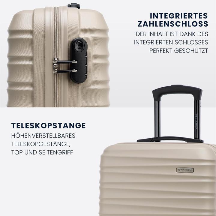 Image du produit Wittchen 4-teiliges Reisekoffer-Set, Hartschalen-Trolleys (210 l)