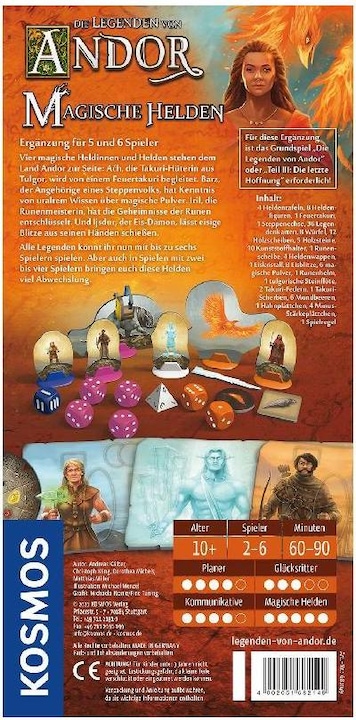 Productafbeelding Kosmos FKS6821490 - Magische Helden: De Legenden van Andor, 5-6 spelers, vanaf 10 jaar (NL uitbreiding) (Duits)