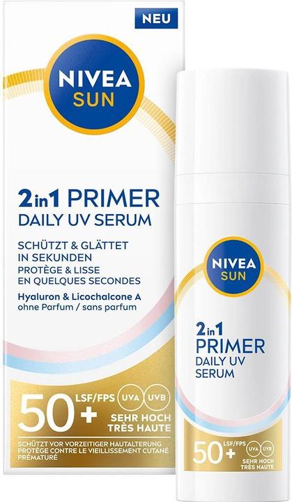 Produktbild NIVEA 2 in 1 Primer (Sonnencreme Gesicht, SPF 50+, 30 ml)