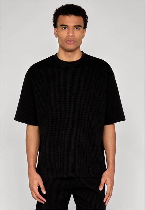 Produktbild Urban Classics Thermal Waffle Tee black L (L)
