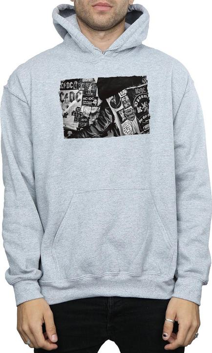 Immagine prodotto AC/DC Badges And Posters Collection Felpa con Cappuccio Uomo (L)