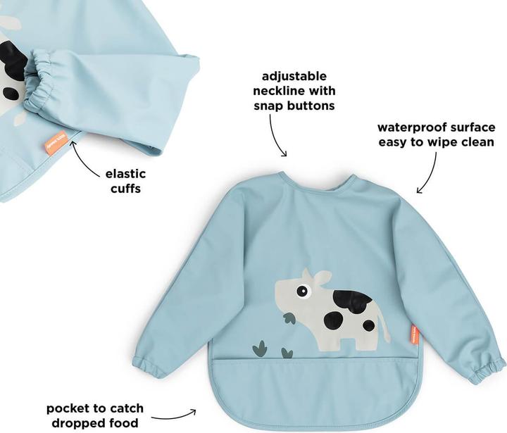 Actual product image Done by Deer Lätzchen Ärmel-Lätzchen - wasserdicht - Tiny Farm