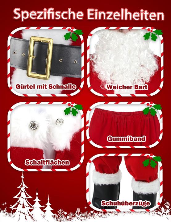 Produktbild Gardentime Weihnachtsmann Kostüm Set (XL)