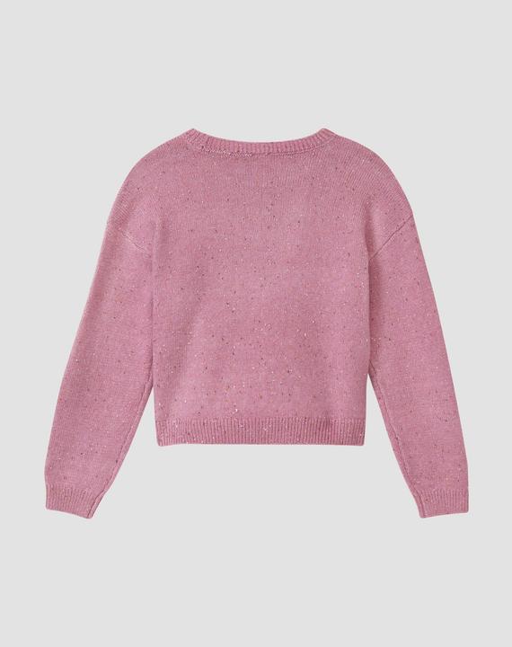 Produktbild s.Oliver Strickpullover Kurzer Strickpullover im Loose Fit mit Zopfmuster (146, 152)