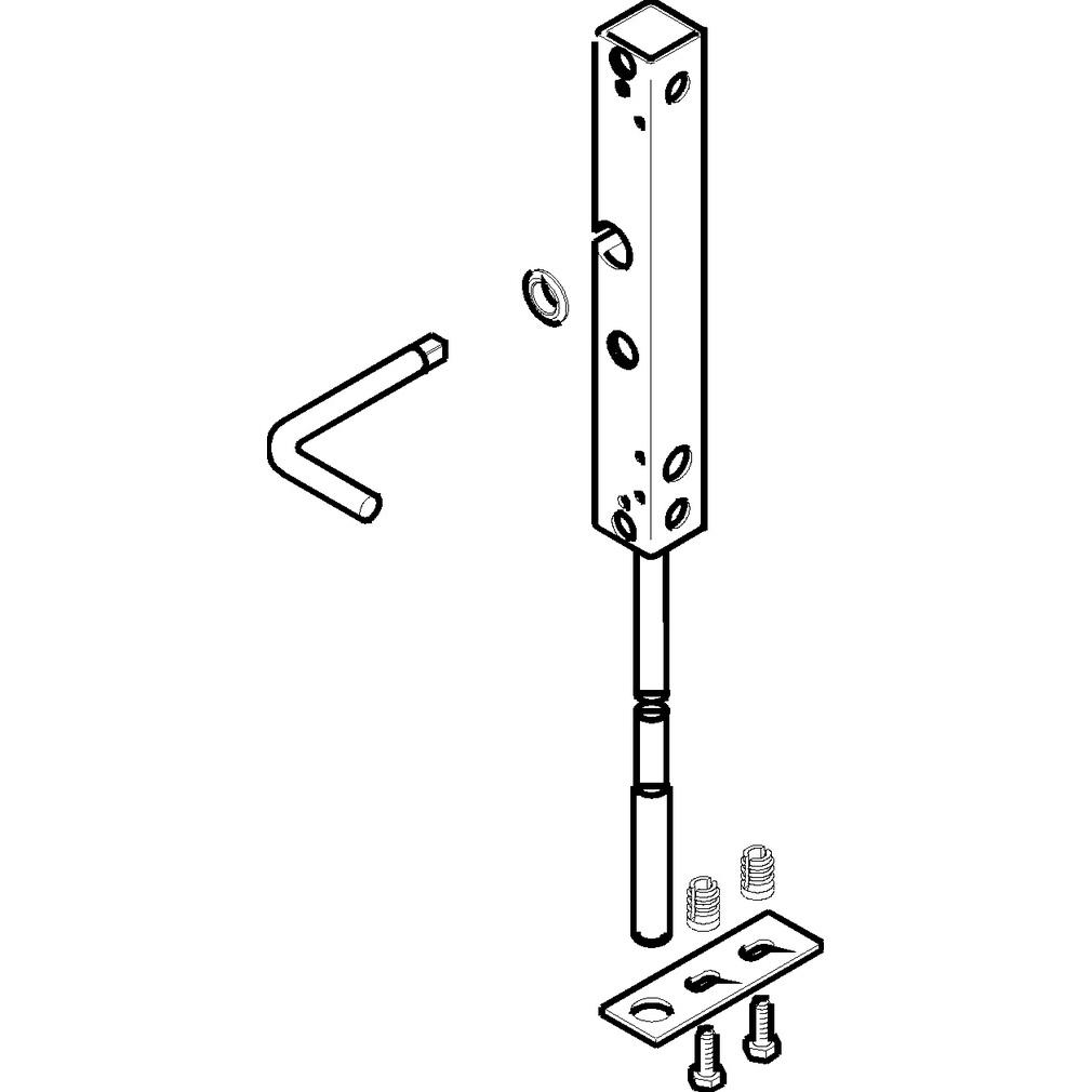 Thumbnail - HAWA, Türschloss + Schliesszylinder, Schiebetür-Stangenverschlüsse -Doorfix