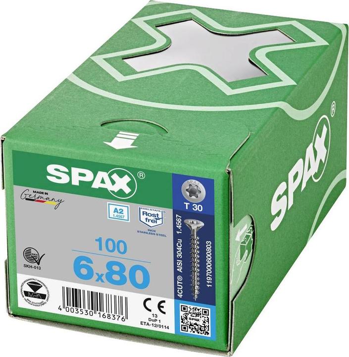 Produktbild Spax A2 Senkmultikopf T-Star Plus T30 Vollgewinde (100 Schrauben pro Stück)