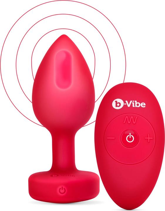 Produktbild Earthly Body B-Vibe - Vibrating Heart Plug M/L Red