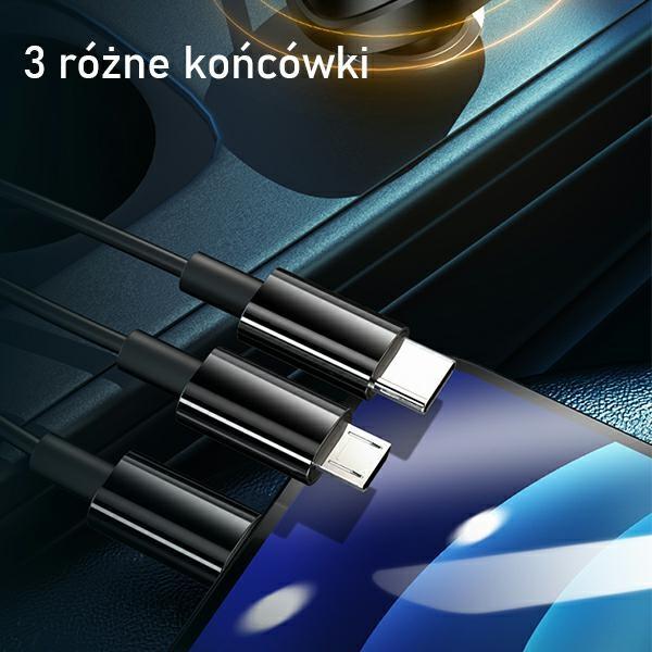 Produktbild Usams C22 einteiliges Ladegerät 2x USB-A 2,4 A (CC119TC01)
