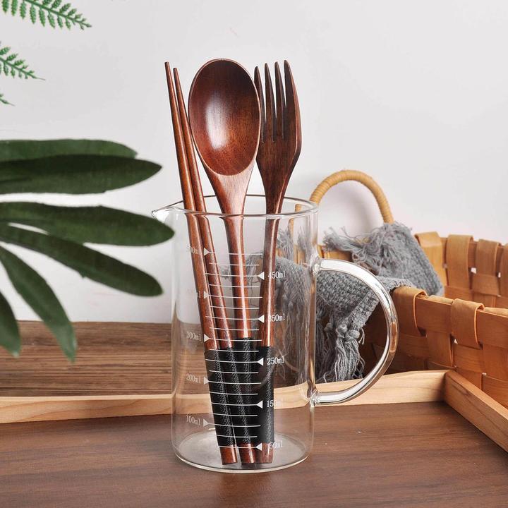 Actual product image JTI Set of cutlery and chopsticks - wood (1 Piece, Chopsticks)