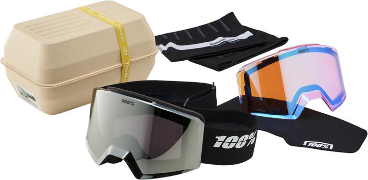 Image du produit 100% NORG HiPER Goggle Black/Silver