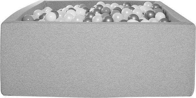 Image du produit Kidkii Piscine à balles carrée light grey (600 balles /)
