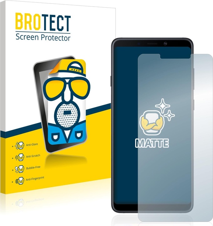 Actual product image BROTECT Anti-glare screen protector matt (2 Piece, Samsung Galaxy A9 (2018))