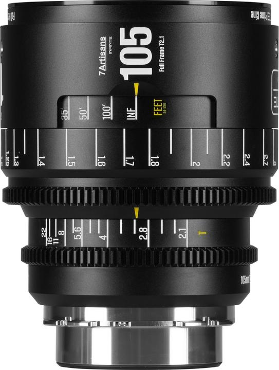 Produktbild 7artisans 105T21B-EF INF 105mm T2.1 INFINTE EF Mount (Black) (Canon EF, Vollformat)