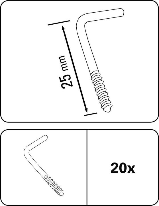 Produktbild Gardinia Schraubhaken