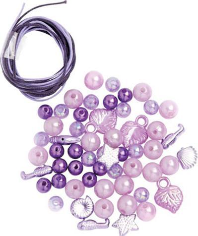 Image du produit Glorex Kit de perles lilas assortis