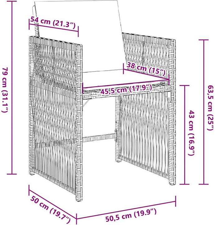 Immagine prodotto vidaXL Gartenstuhl
