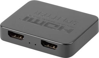 Produktbild Lanberg HDMI-Video-Splitter - 2x HDMI 4K + USB-C-Anschluss schwarz