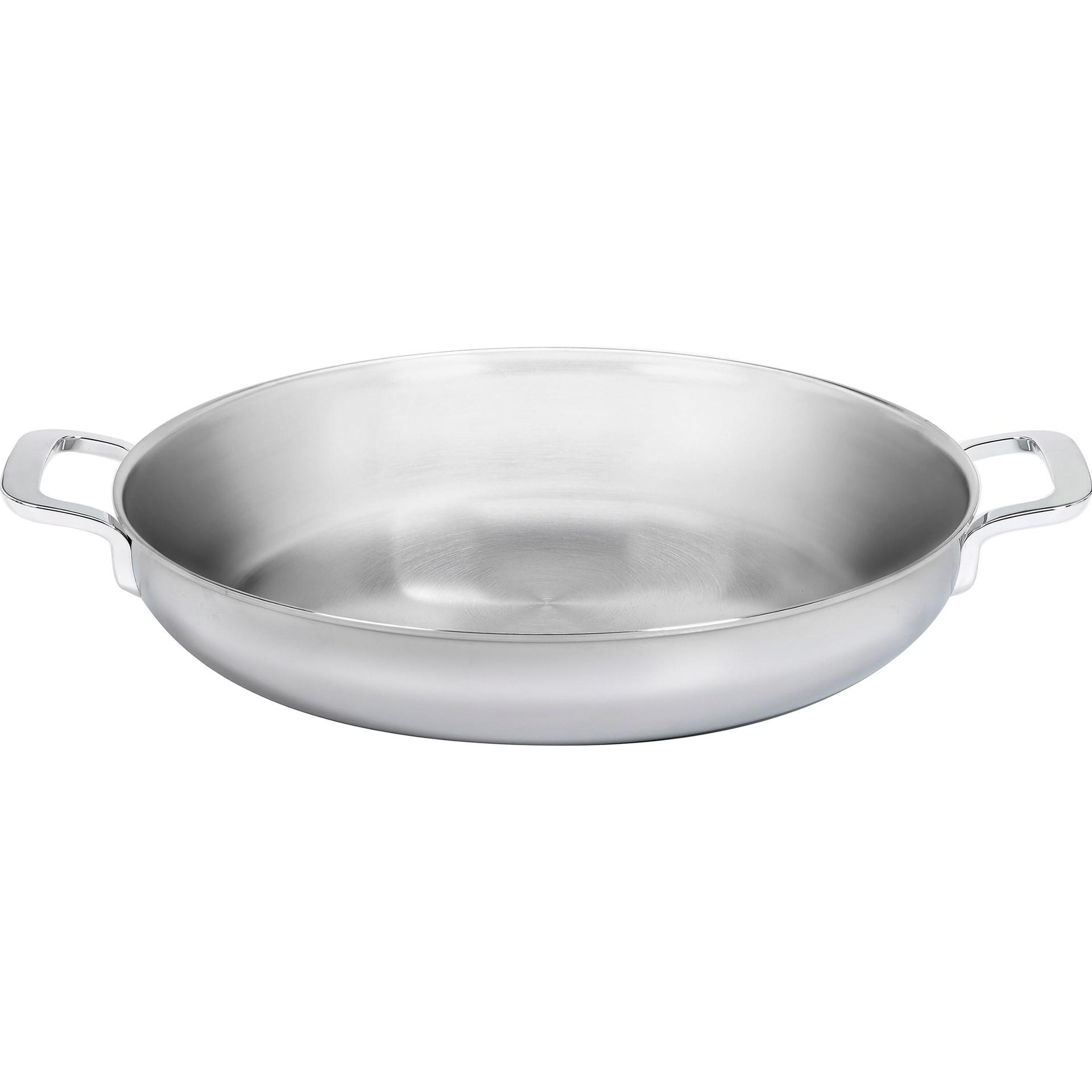Demeyere Multifunction Bratpfanne 2 Griffe Rand geschlossen, Pfanne + Kochtopf, Silber