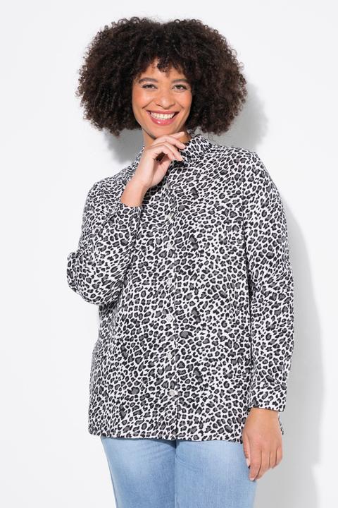 Produktbild Angel of Style Bluse, oversized, Musselin, Leo-Druck (46)