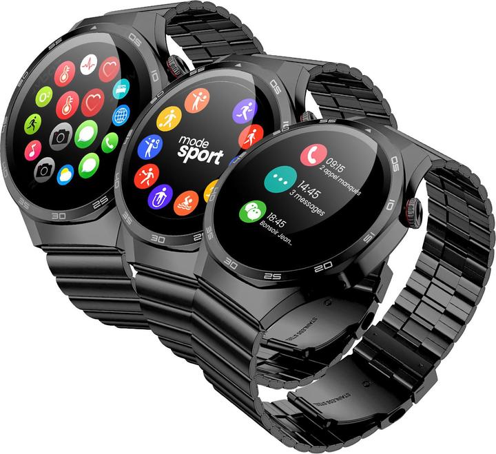Produktbild Hoco Other Computer Accessory Smartwatch 1,53" TFT with call function DYD03 black (46 mm)