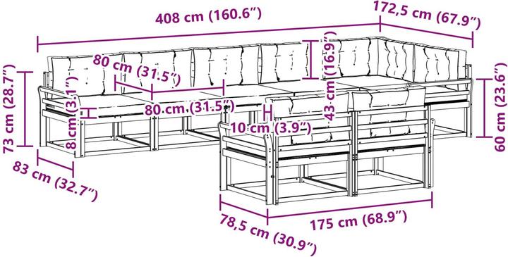 Immagine prodotto vidaXL Outdoor-Sofa
