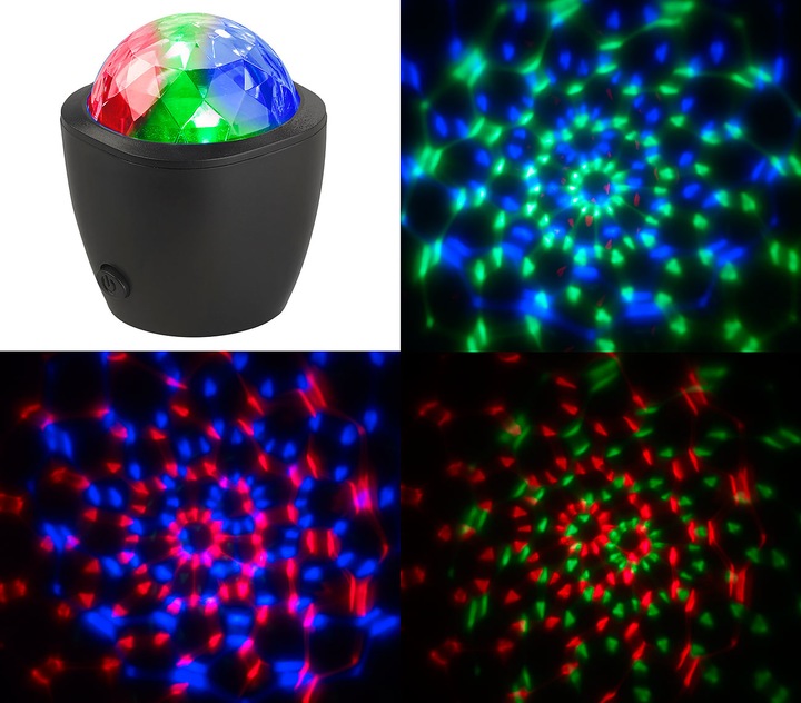 Actual product image Lunartec Mini disco light with acoustic sensor