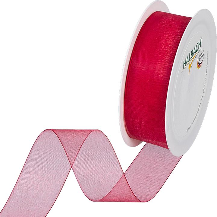 Produktbild Halbach Organzaband, weinrot