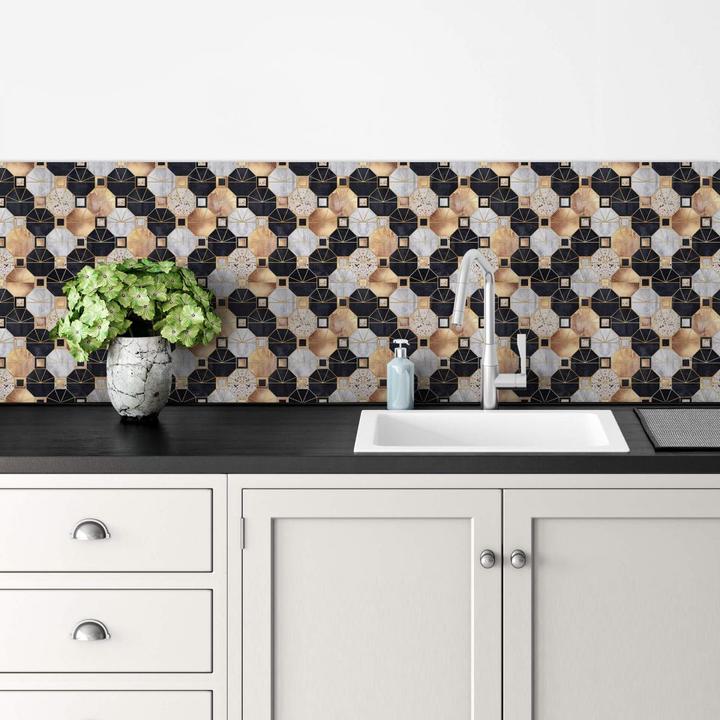 Actual product image Trenddeko Art Deco: gold and black (50 x 120 cm)