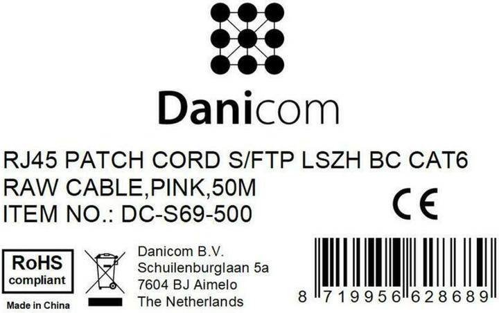 Produktbild Dsit CAT 6 Netzwerkkabel LSOH (S/FTP, CAT6, 50 m)