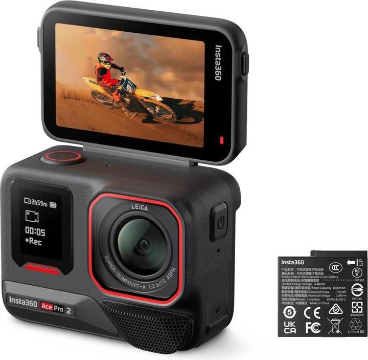 Actual product image Insta360 Ace Pro 2 Standard Battery Bundle (30p, Bluetooth, Wi-Fi)