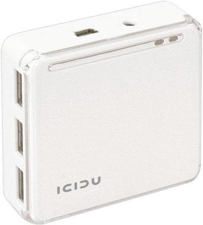 Icidu USB 2.0 HUB & Reader White (USB 2.0)