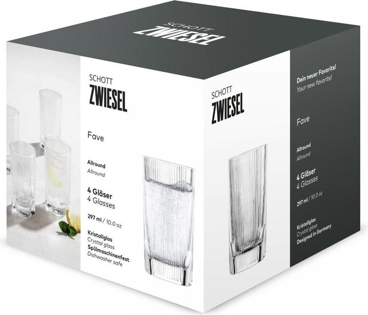 Actual product image Zwiesel Allroundbecher Fave 42 4 Stück (0.30 l, 4x)