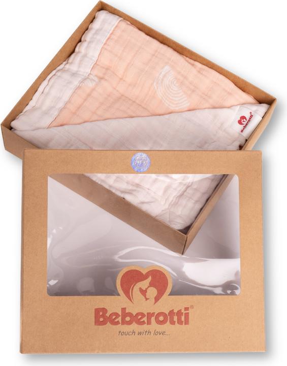 Produktbild Beberotti Organic 4-lagige doppelseitige Musselindecke (145 x 100 cm)