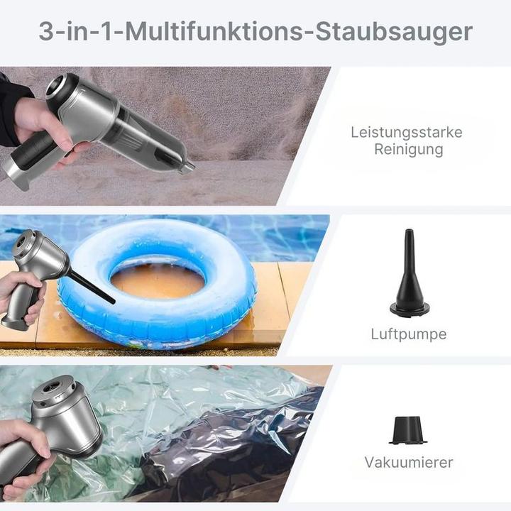 Image du produit Hermex Aspirateur à batterie Aspirateur à main Aspirateur de voiture 3 en 1