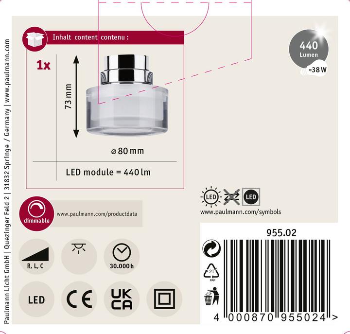 Image du produit Paulmann URail Spot Topa Dot (400 lm)