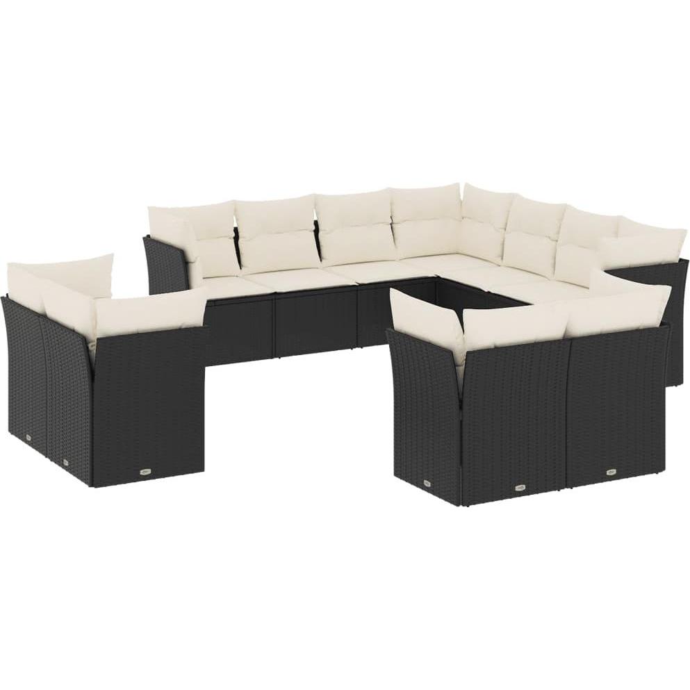 VidaXL, Gartenlounge, 10-tlg. Garten-Lounge-Set mit Kissen