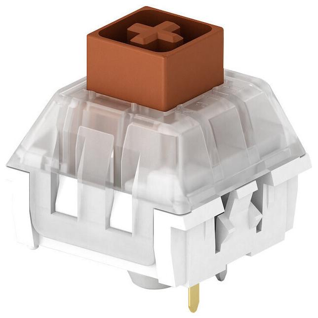 Ducky Kailh Box Brown Switches, mechanisch, 3-Pin, taktil, MX-Stem, 50g - 110 Stück, Maus + Tastatur Zubehör, Transparen...