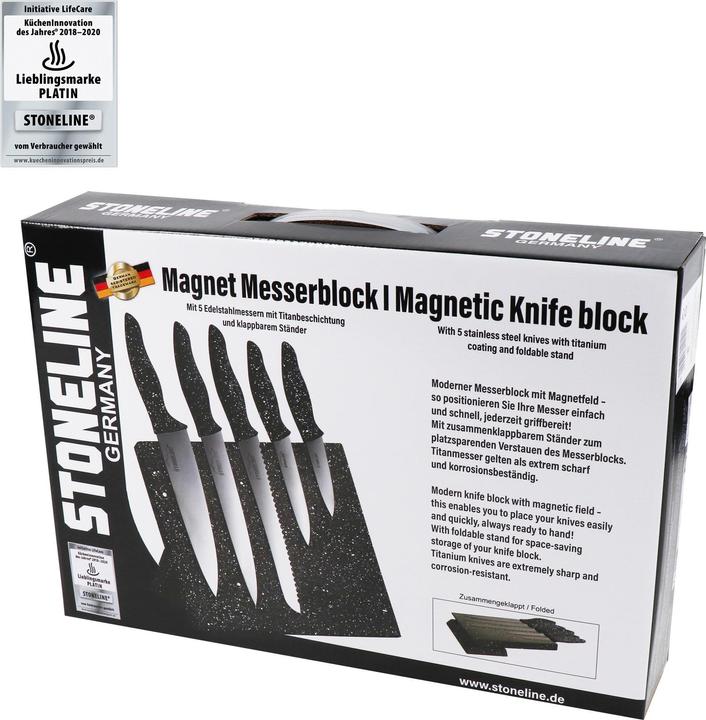Immagine prodotto Stoneline Set di coltelli da 5 pezzi con blocco