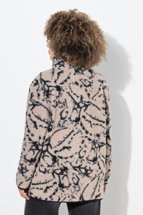 Produktbild Ulla Popken Teddyjacke, Stehkragen, elastische Kanten, kuschelweich (58)